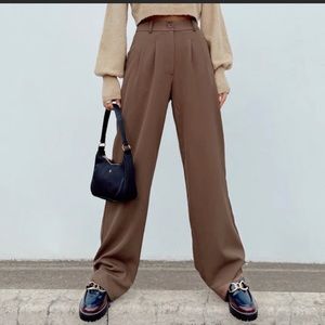 PRINCESS POLLY ARCHER PANTS BROWN